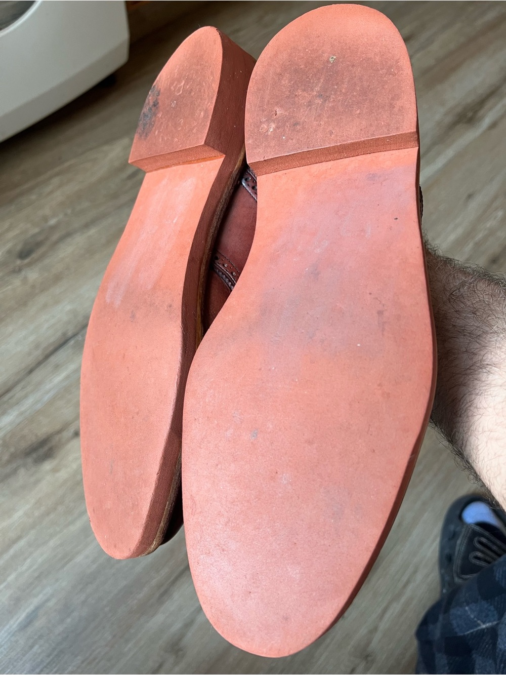 Vintage mid century Florsheim Imperial Men's Leather Oxford in Reddish Brown - Picture 6 of 13